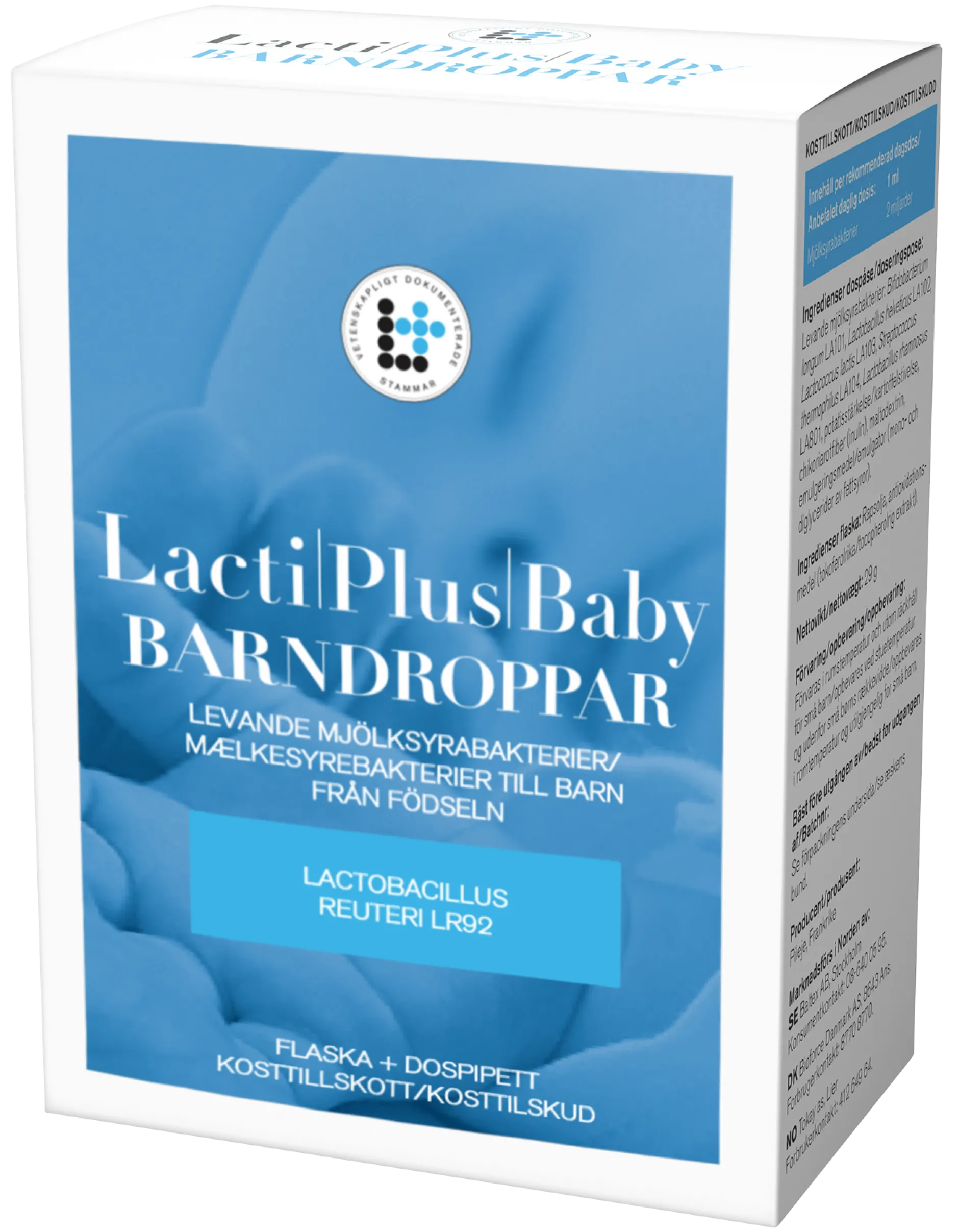 Lactiplus Baby Barndroppar 8 ml