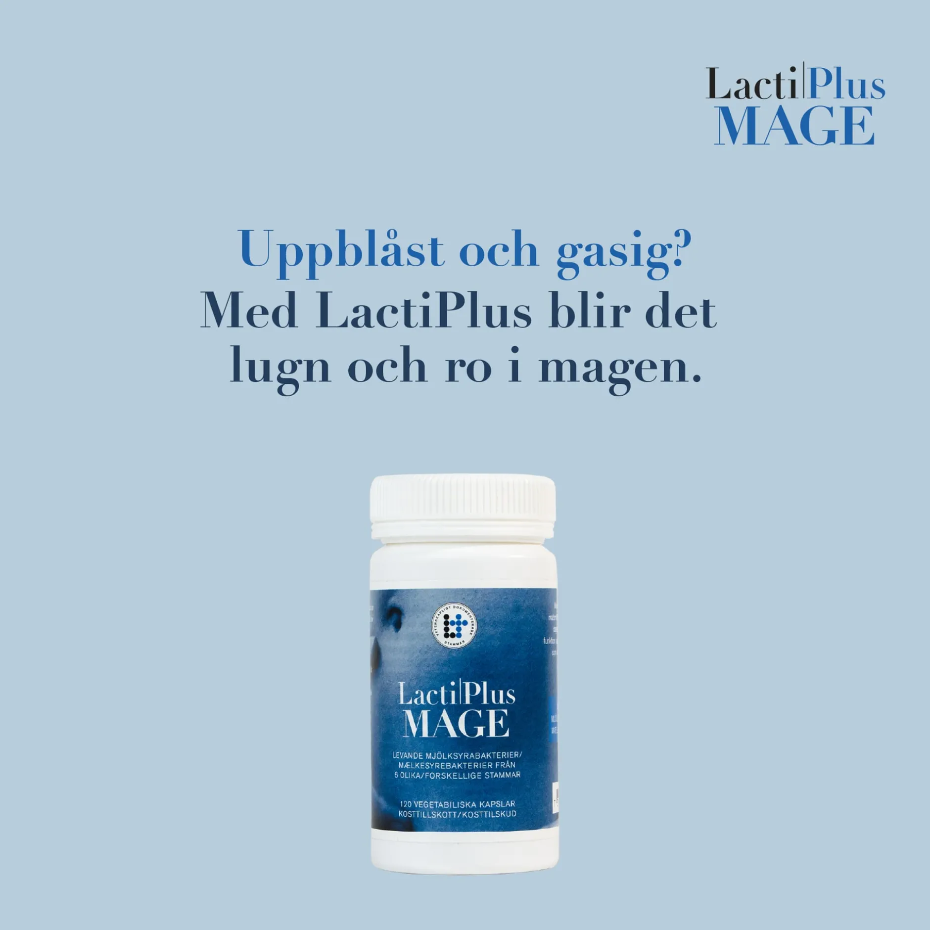 LactiPlus Mage 120 kapslar