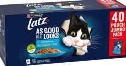 Latz Agail Kattmat Fish Selection 40 st