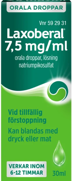 Laxoberal droppar 7,5mg/ml, 30ml