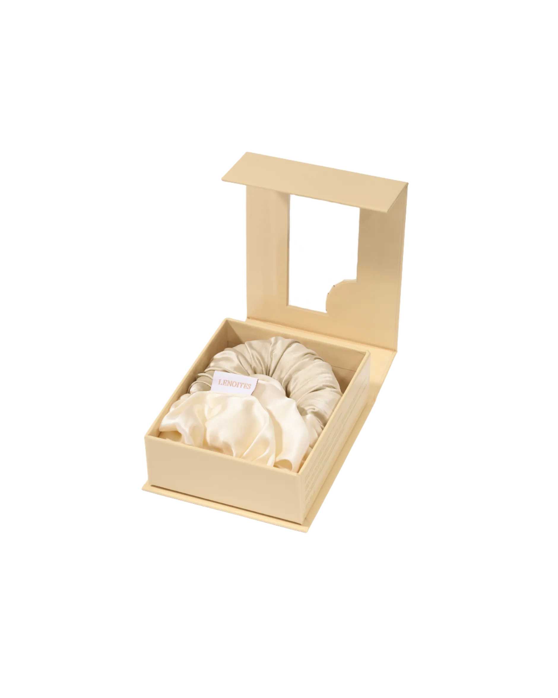 Lenoites BlowoutTie® in Mulberry Silk Champagne Golden Sand Mini