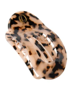 Lenoites Eco-Friendly Flat Hair Clip Nude Leopard