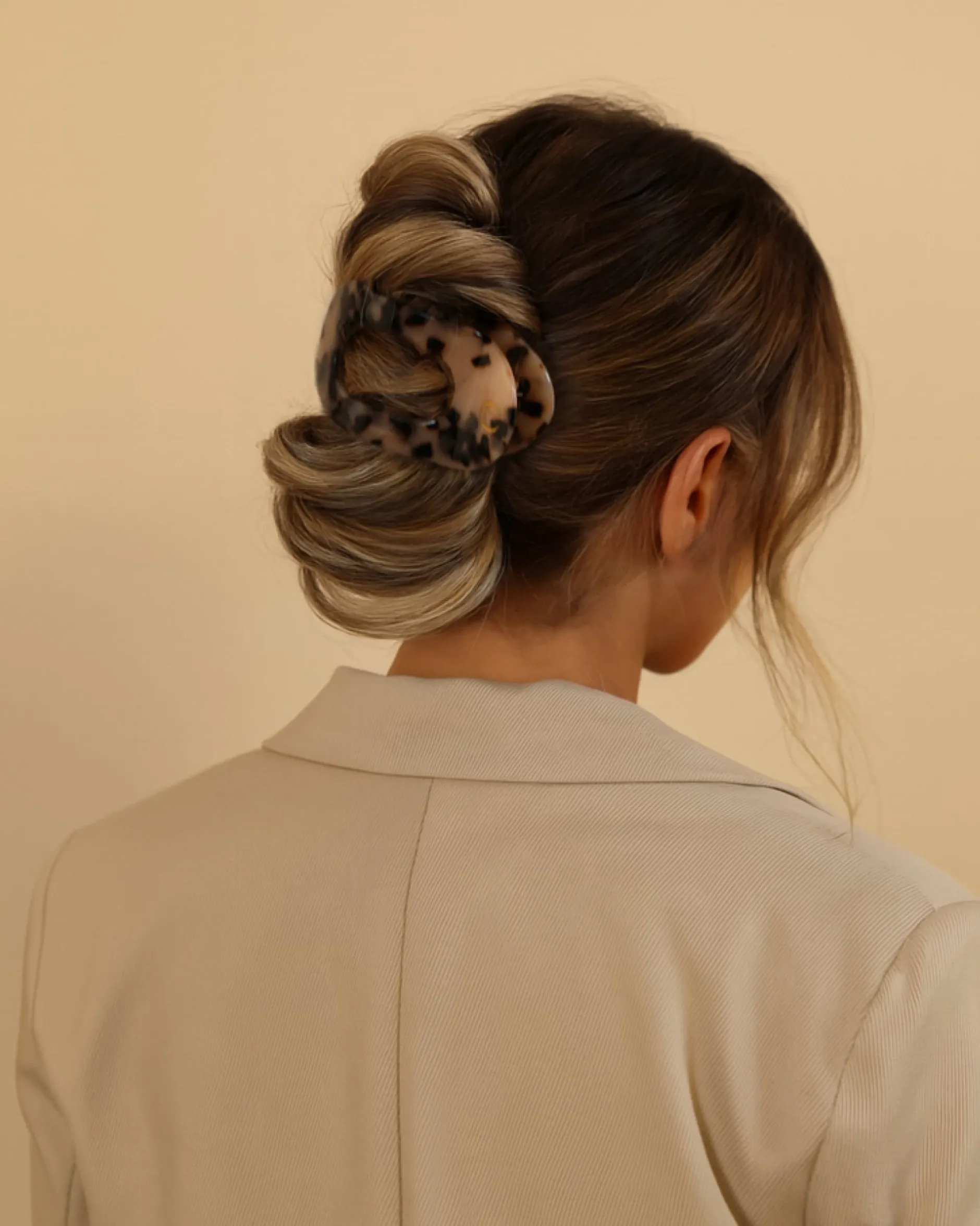Lenoites Eco-Friendly Flat Hair Clip Nude Leopard