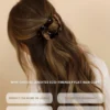 Lenoites Eco Friendly Flat Hair Clip Bronze Leopard
