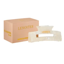 LENOITES Premium Eco-Friendly Hair Claw Pearly White 1 st