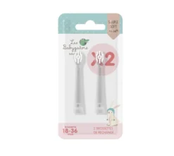 Les Babygators Borsthuvud Refill 18-36 Månader 2-pack