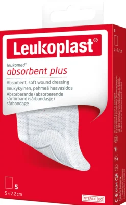 Leukoplast Leukomed Absorberande Sårförband 5 cm x 7,2 cm 5 st