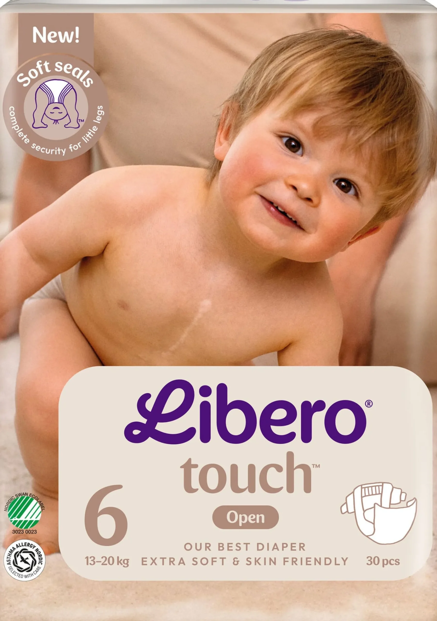 Libero Touch 6 Blöjor (13-20 kg) 30 st