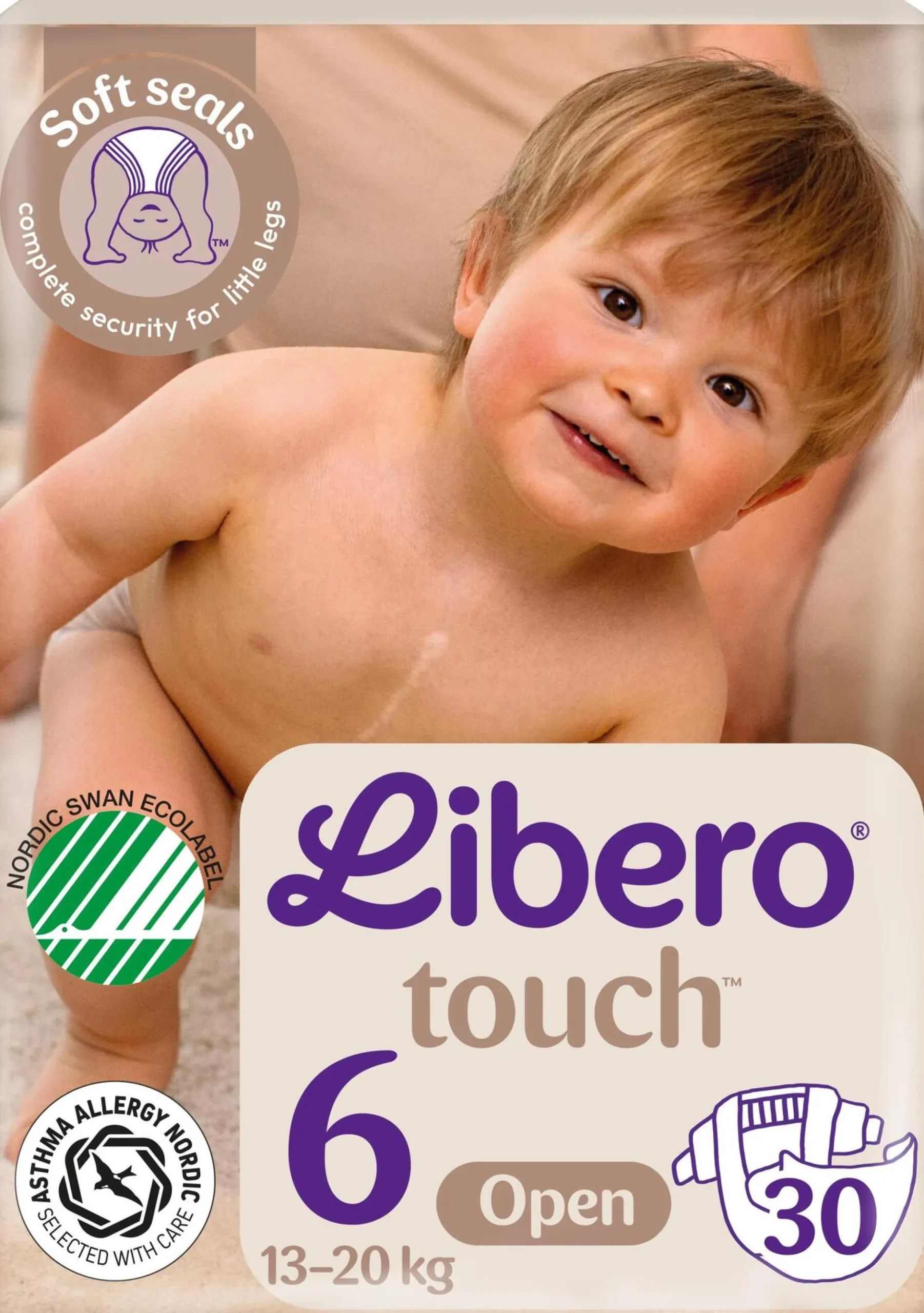 Libero Touch 6 Blöjor (13-20 kg) 30 st