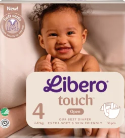 Libero Touch 4 Blöjor (7-12 kg) 36 st