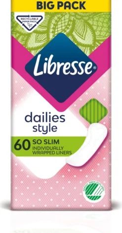 Libresse Dailies Style So Slim Duo Trosskydd 60 st