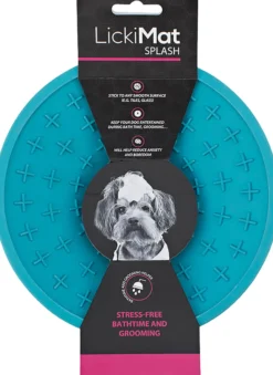 LickiMat Hundskål Splash Ljusblå 19 cm
