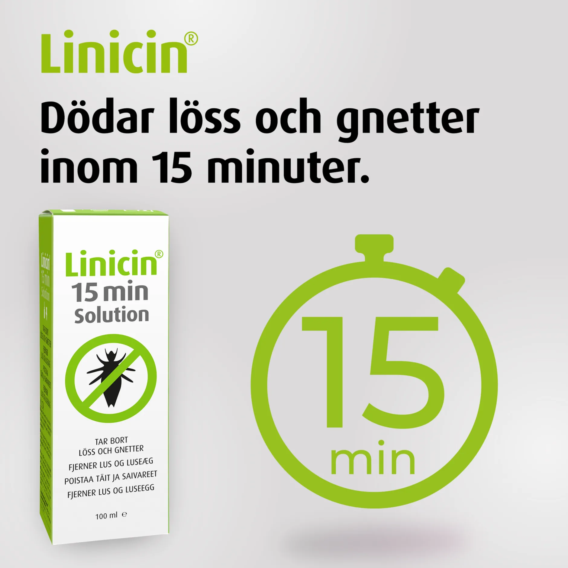 Linicin 15 min Solution Lusmedel 100 ml