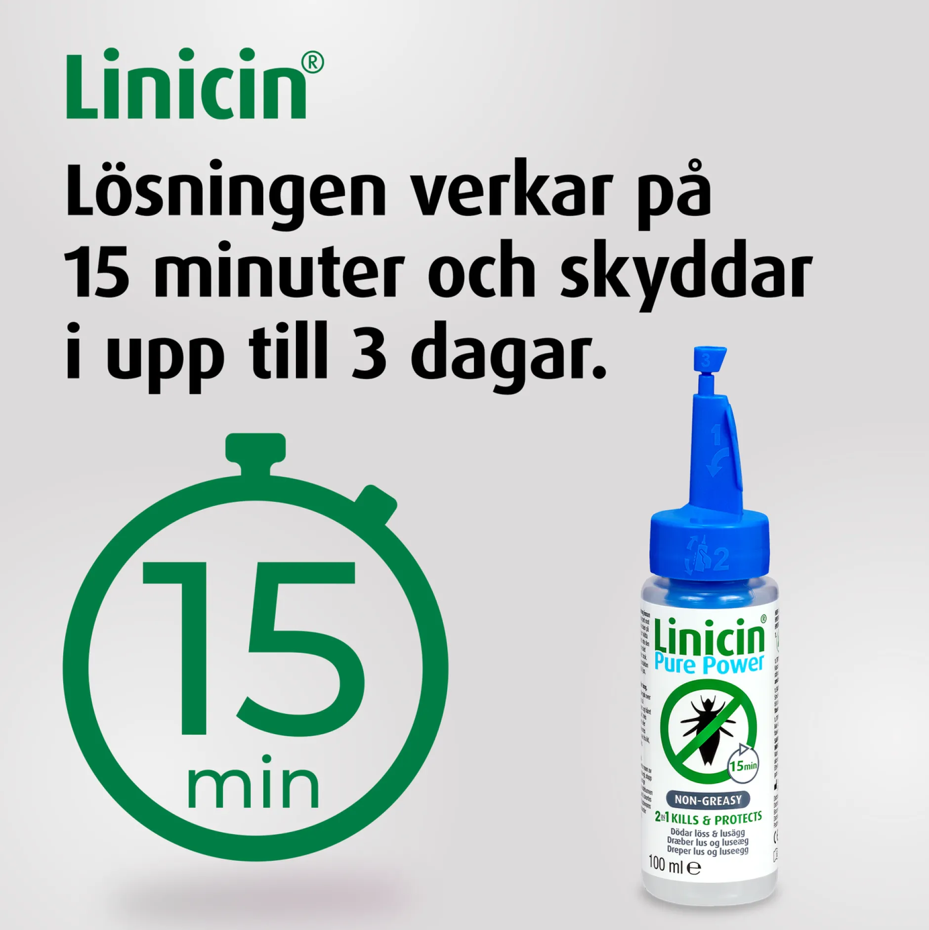 Linicin Pure Power 2in1 Lusmedel 100 ml