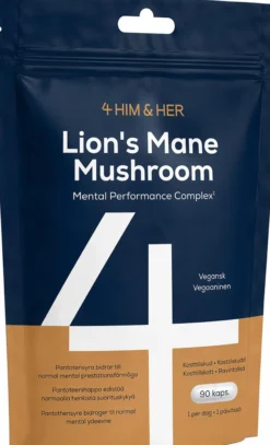 Lion's Mane 90 kapslar - svampextrakt & B-vitaminer