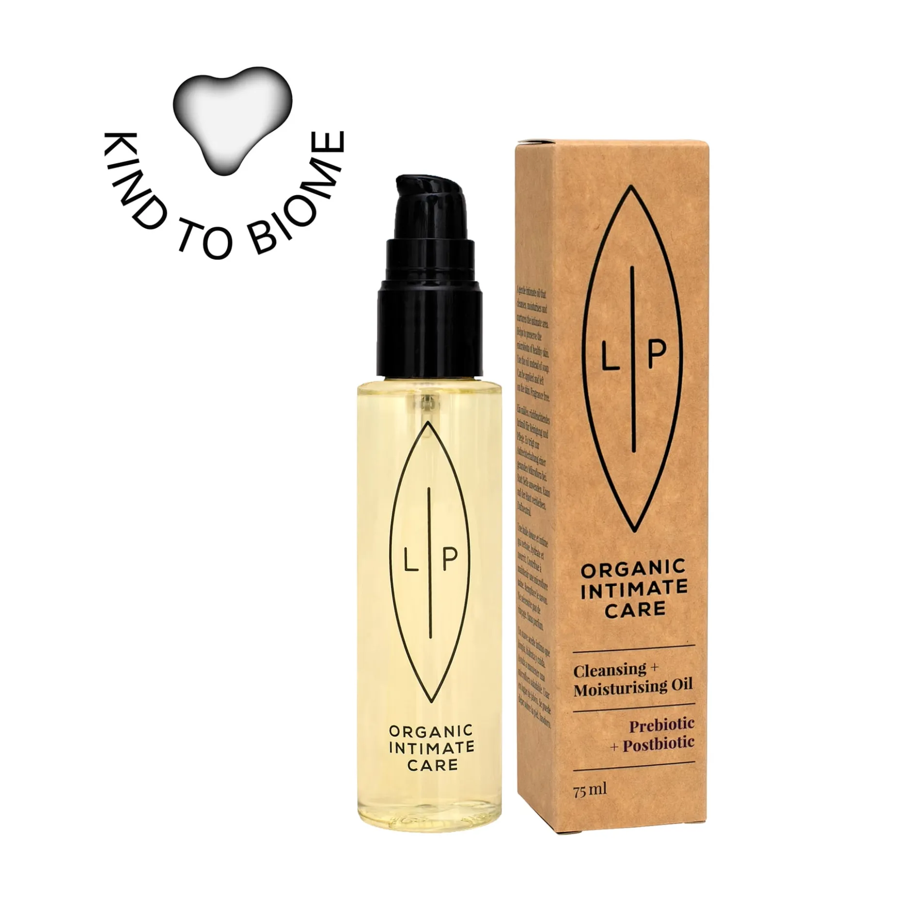 Lip Intimate Care Cleansing + Moisturising Oil Prebiotic + Postbiotic 75 ml