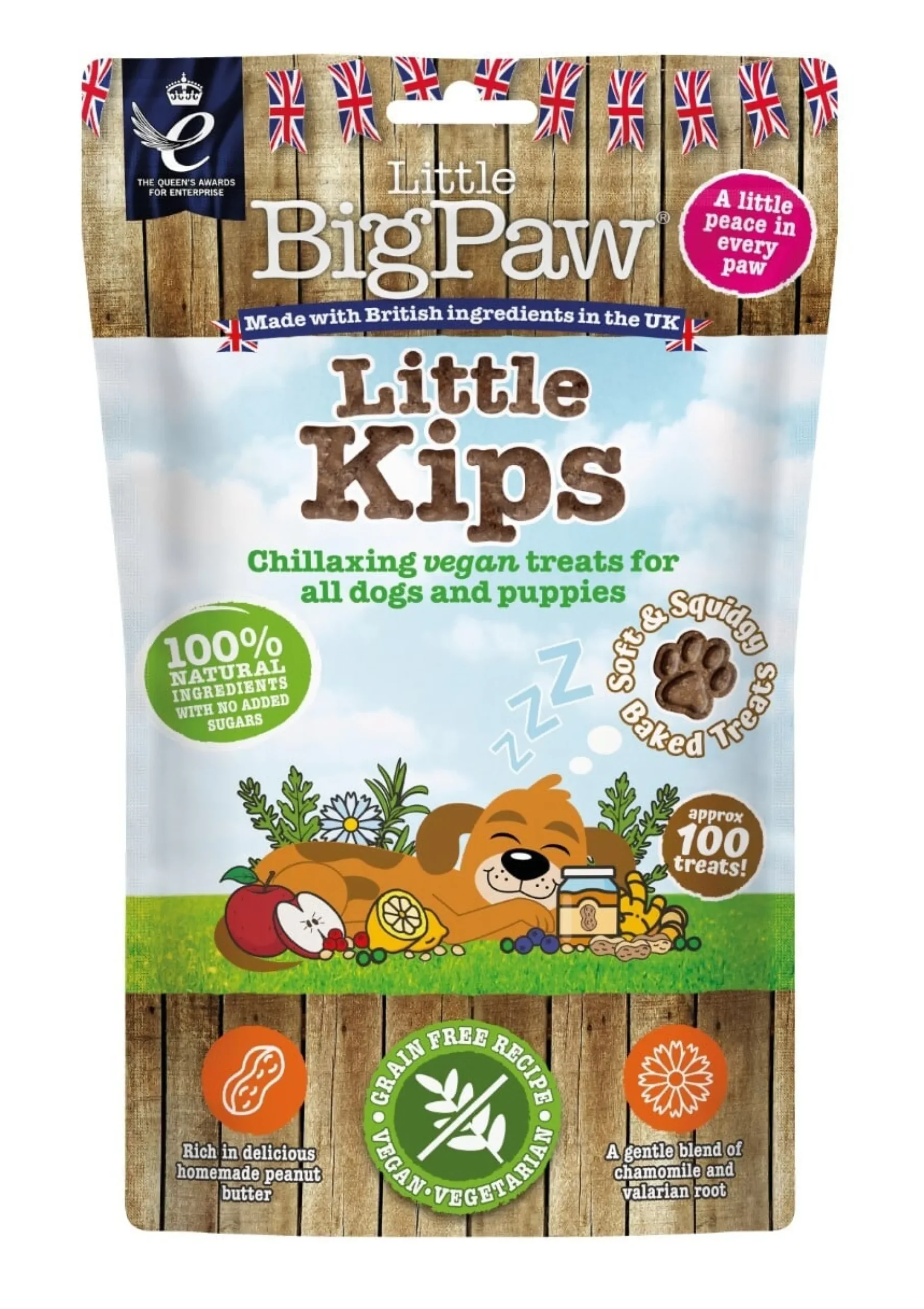 Little BigPaw Little Kips Chillaxing Vegan Treats 90 g