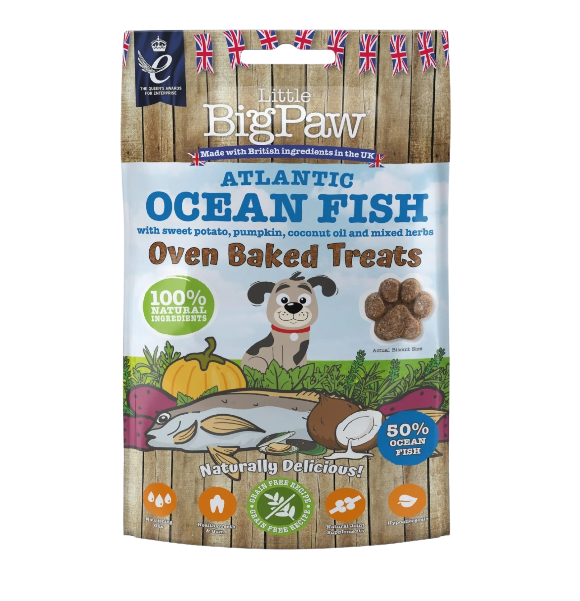 Little BigPaw Ocean Fish, Potato, Pumpkin, Coconut & Herbs 130 g