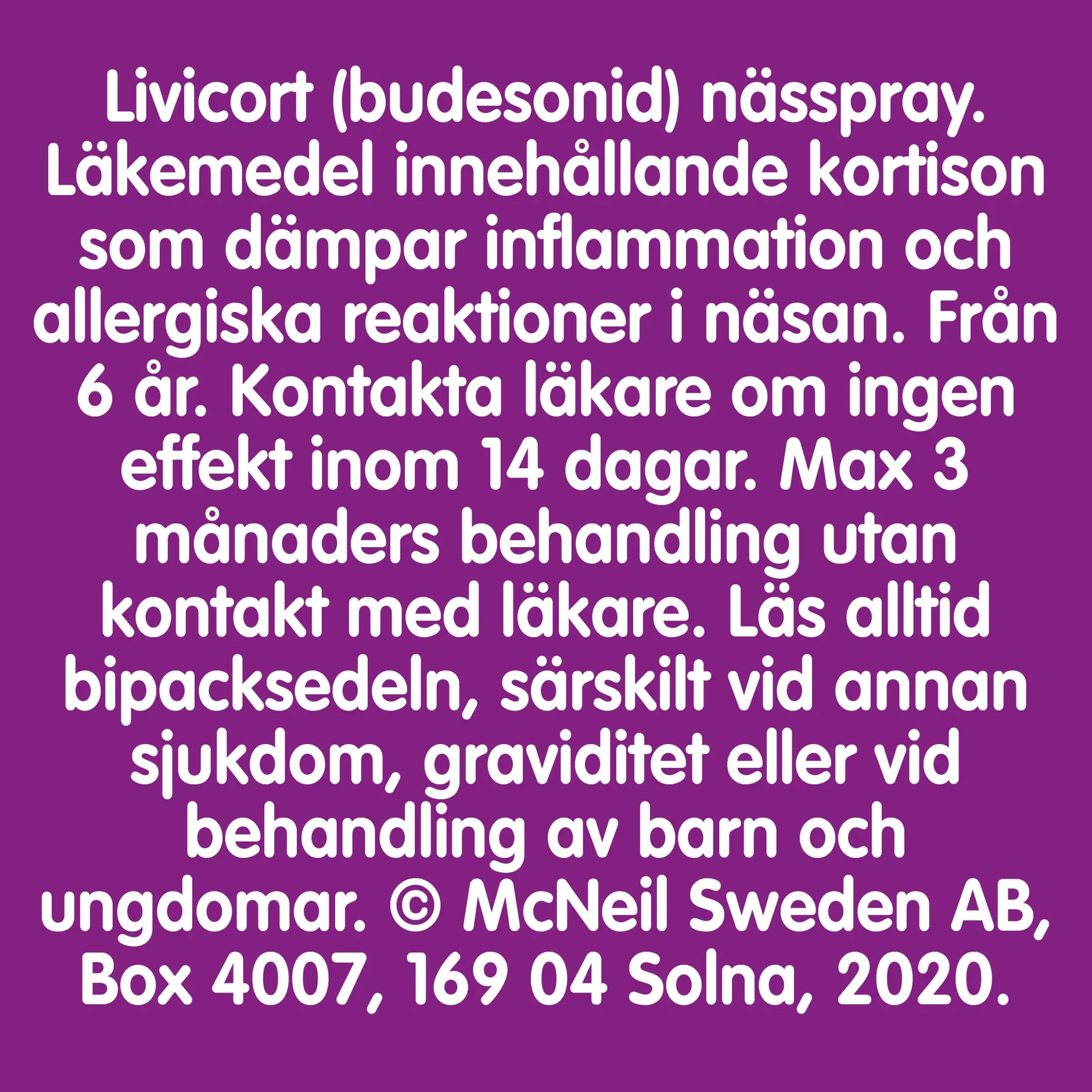 Livicort Nässpray 32 µg/dos 120 doser