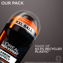 L'Oréal Paris Men Expert Carbon Protect Total Protection 72H Anti-Perspirant Deodorant Roll On 50 ml