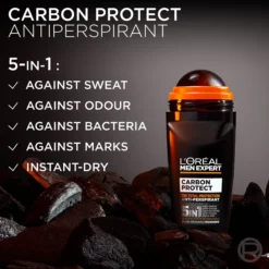 L'Oréal Paris Men Expert Carbon Protect Total Protection 72H Anti-Perspirant Deodorant Roll On 50 ml