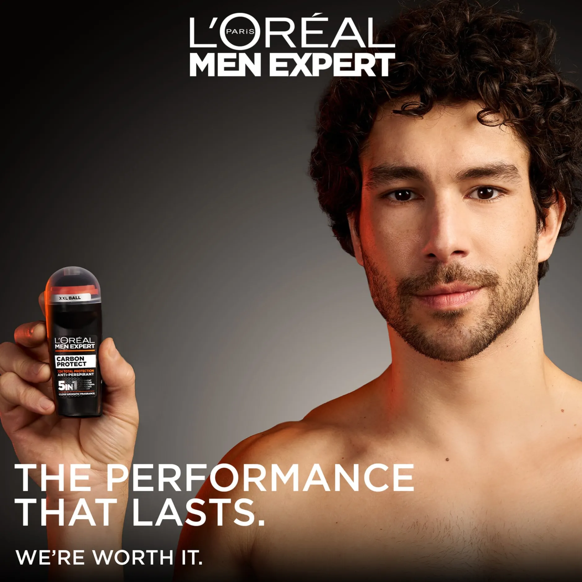 L'Oréal Paris Men Expert Carbon Protect Total Protection 72H Anti-Perspirant Deodorant Roll On 50 ml