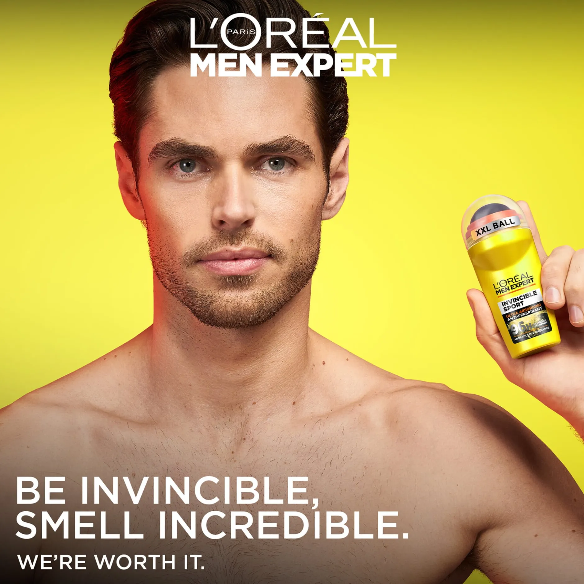 L'Oréal Paris Men Expert Invincible Sport 96H Anti-Perspirant Deodorant Roll On 50 ml