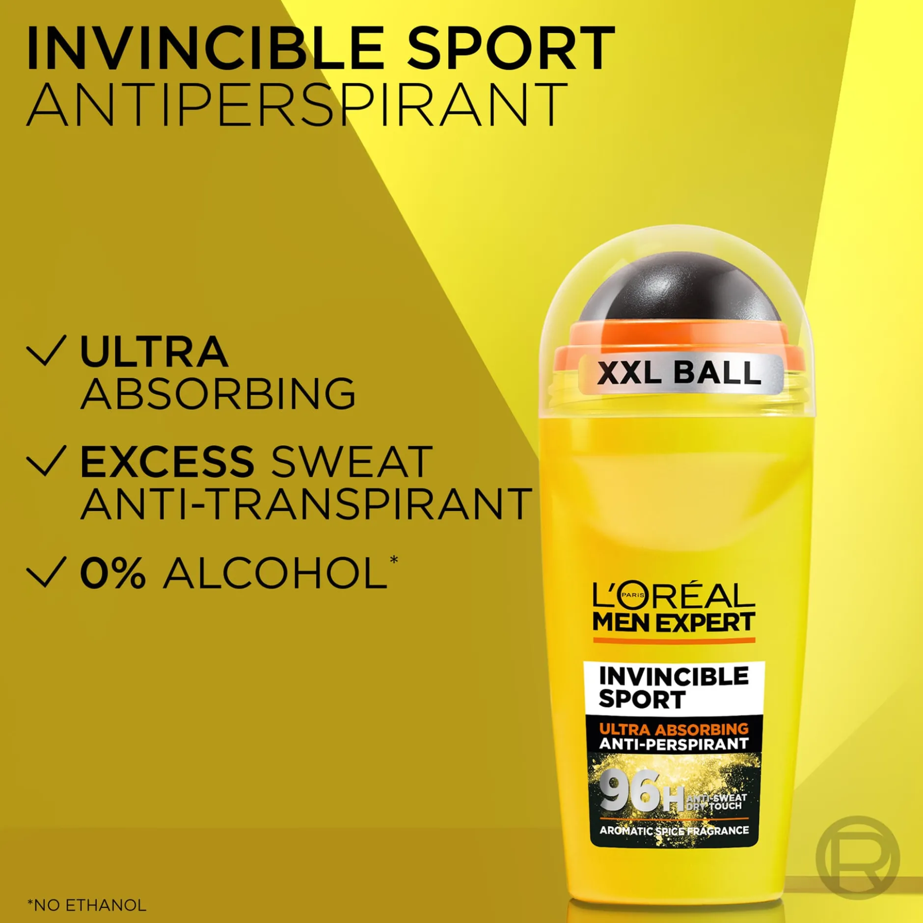 L'Oréal Paris Men Expert Invincible Sport 96H Anti-Perspirant Deodorant Roll On 50 ml