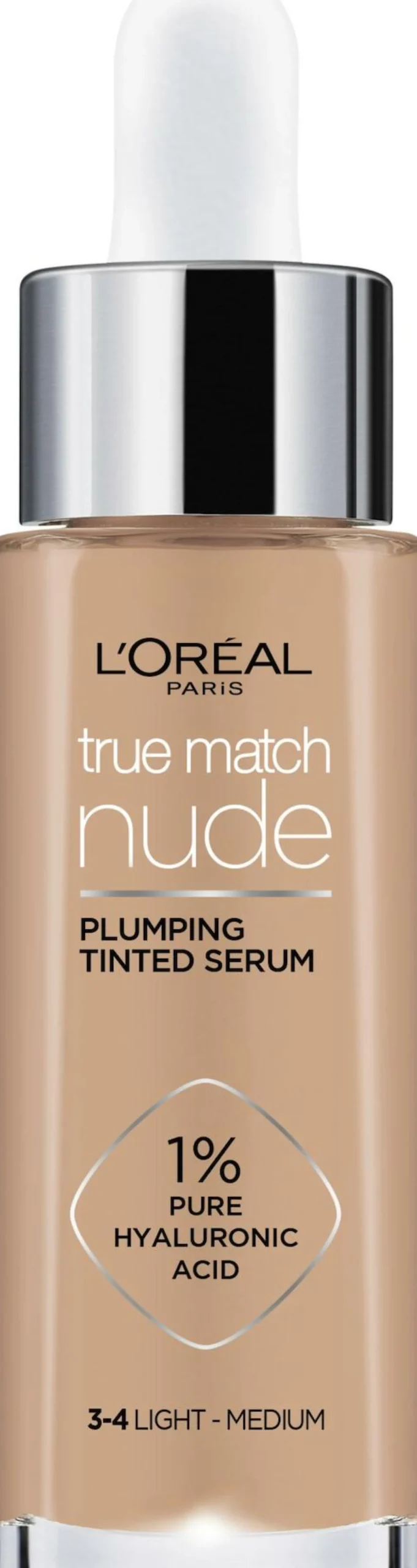 L'Oréal Paris True Match Nude Plumping Tinted Serum 3-4 Light - Medium 30 ml