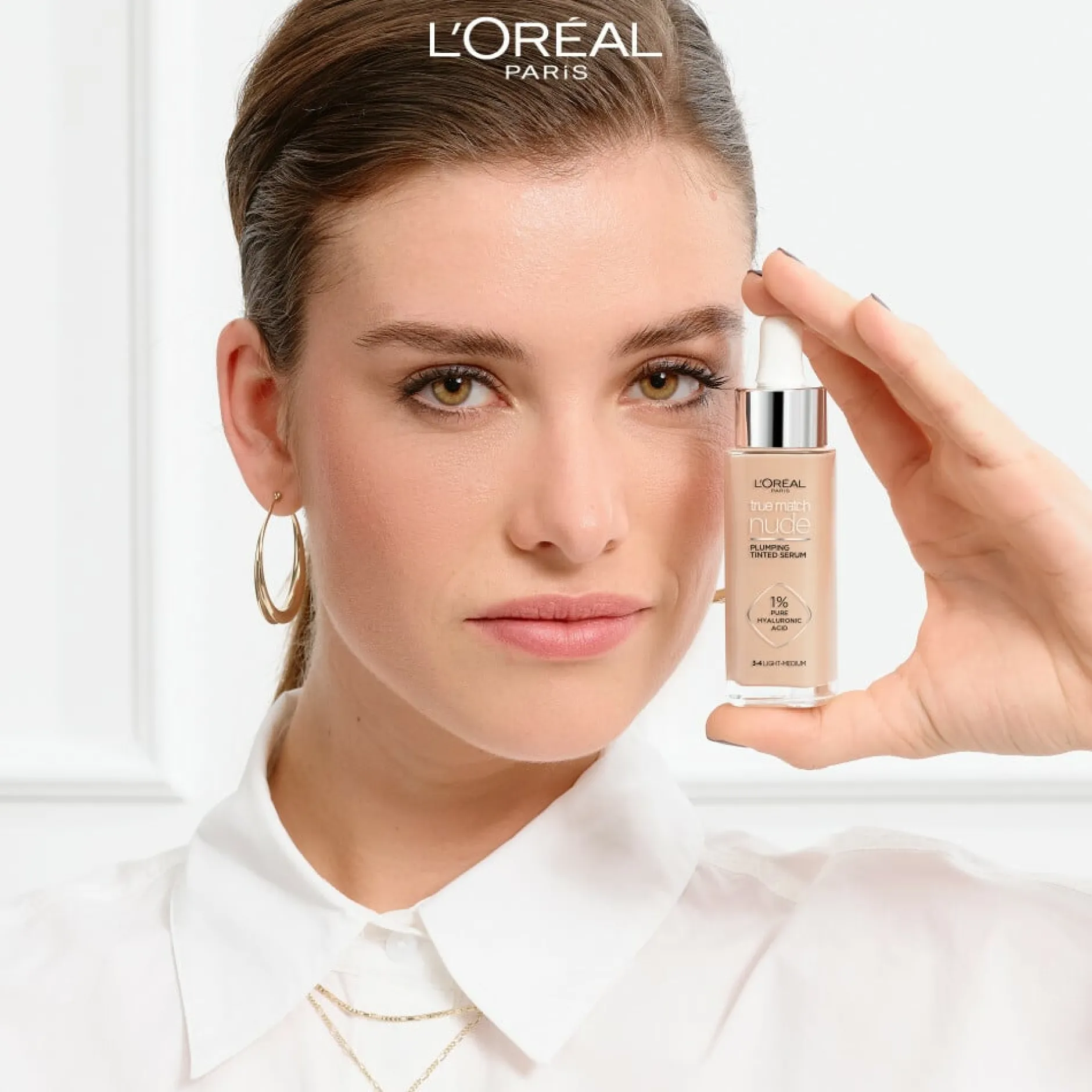 L'Oréal Paris True Match Nude Plumping Tinted Serum 3-4 Light - Medium 30 ml