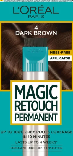 L'Oreal Paris Magic Retouch Permanent 4 Dark Brown