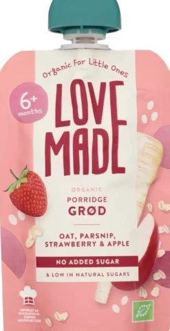 LoveMade Grōt Havre, Palsternacka, Jordgubb & Äpple 100 g