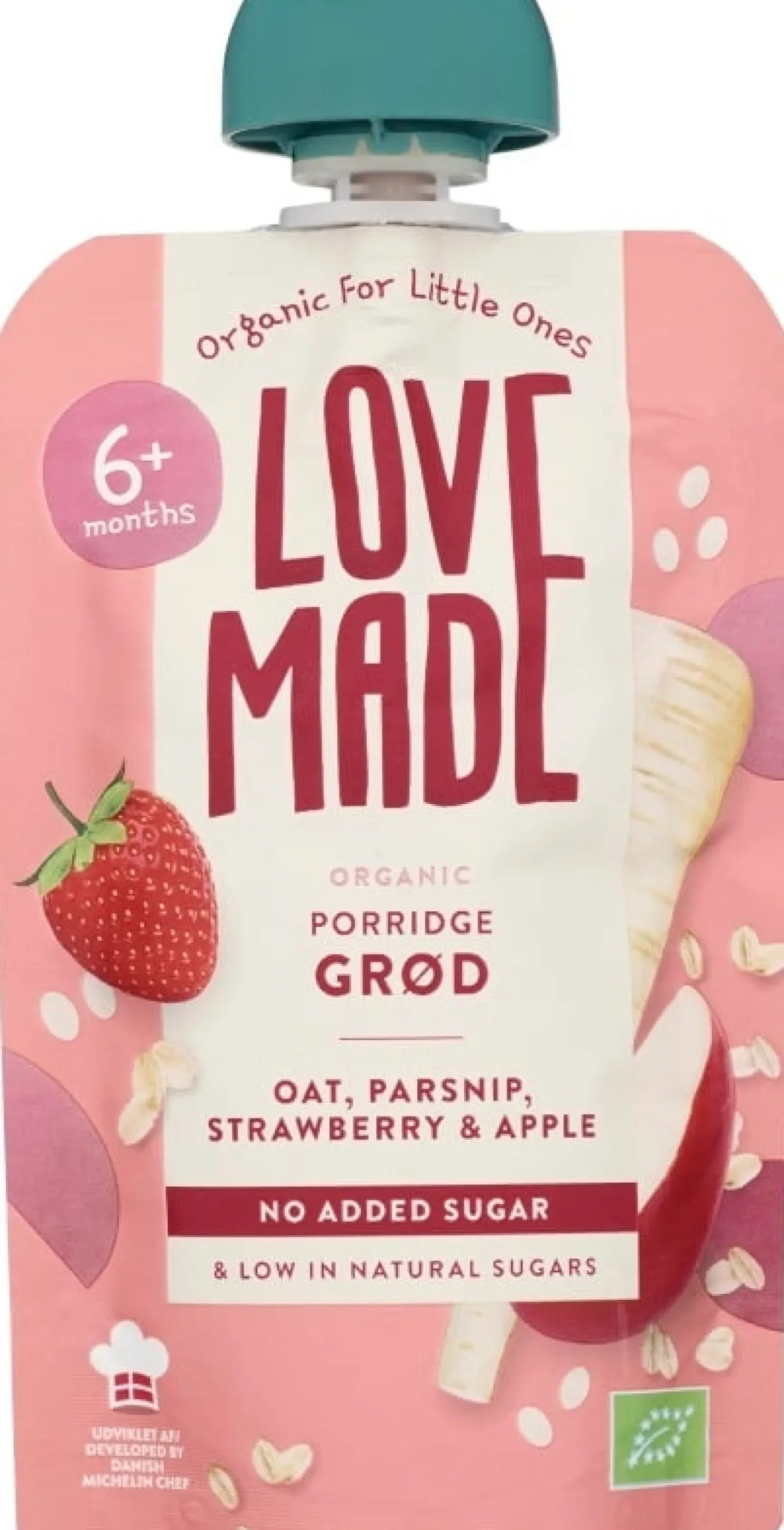 LoveMade Grōt Havre, Palsternacka, Jordgubb & Äpple 100 g