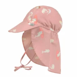 Lässig Solhatt Med Nackskydd Dolphin Peach 3–6 mån