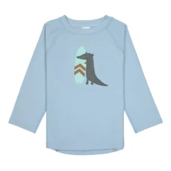 Lässig UV-tröja Med Långa Ärmar Crocodile Sky Blue 25–36 mån