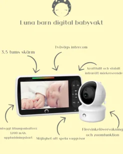 Luna Bambini Baby Monitor Classic med 3,5