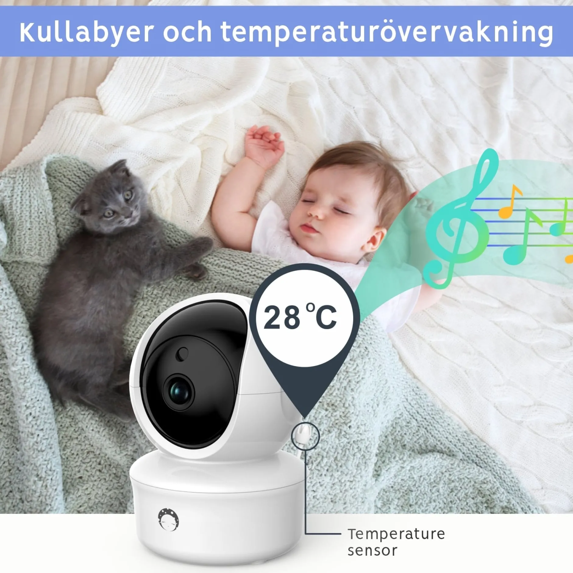 Luna Bambini Baby Prestige med 5" färgskärm