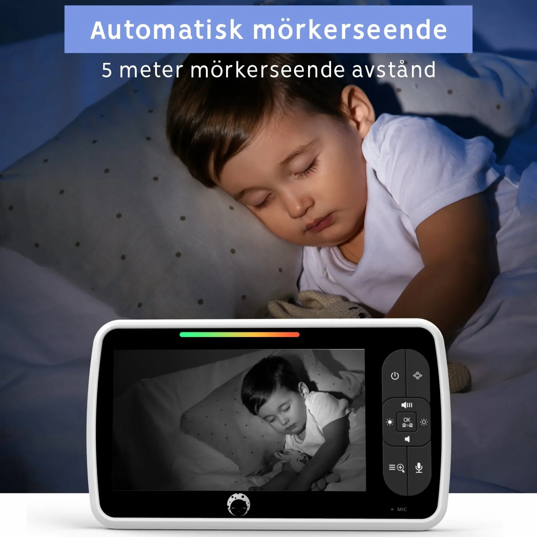 Luna Bambini Baby Prestige med 5" färgskärm