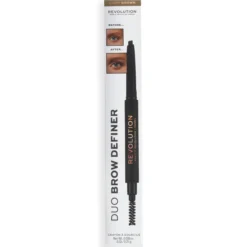 Makeup Revolution Duo Brow Definer Pencil Light Brown 0,25g