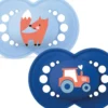 MAM Original Silk 6-16m Box V Blue 2 st