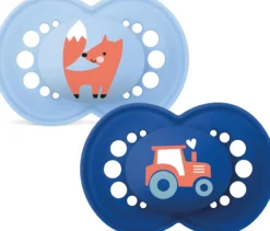 MAM Original Silk 6-16m Box V Blue 2 st