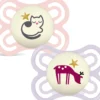 MAM Perfect NightSilk 0-6m Box V Pink 2 st
