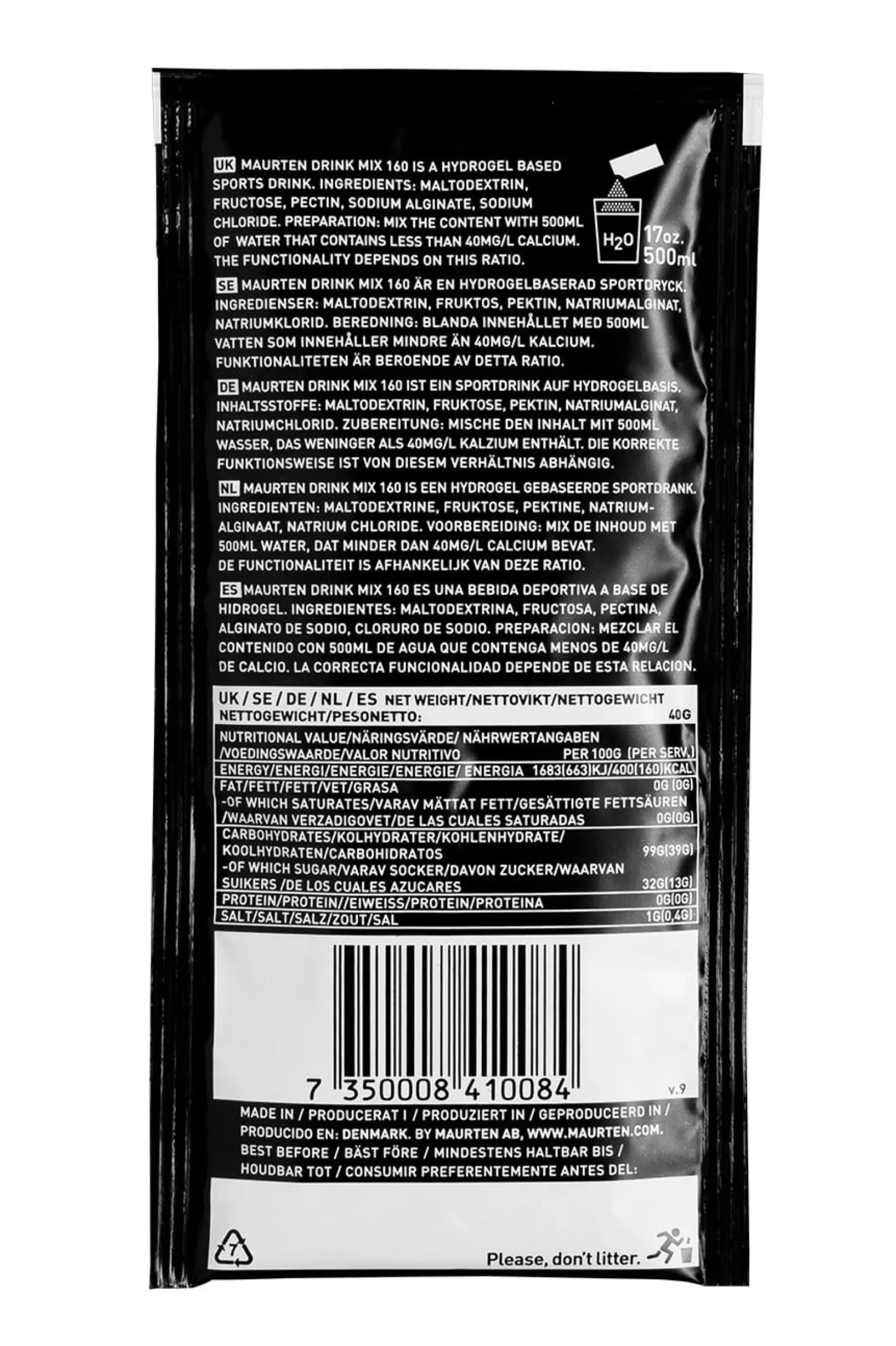MAURTEN Drink Mix 160 Box 18 portionsförpackningar