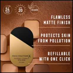 Max Factor Facefinity Refillable Compact Foundation 003 Natural Rose 10g
