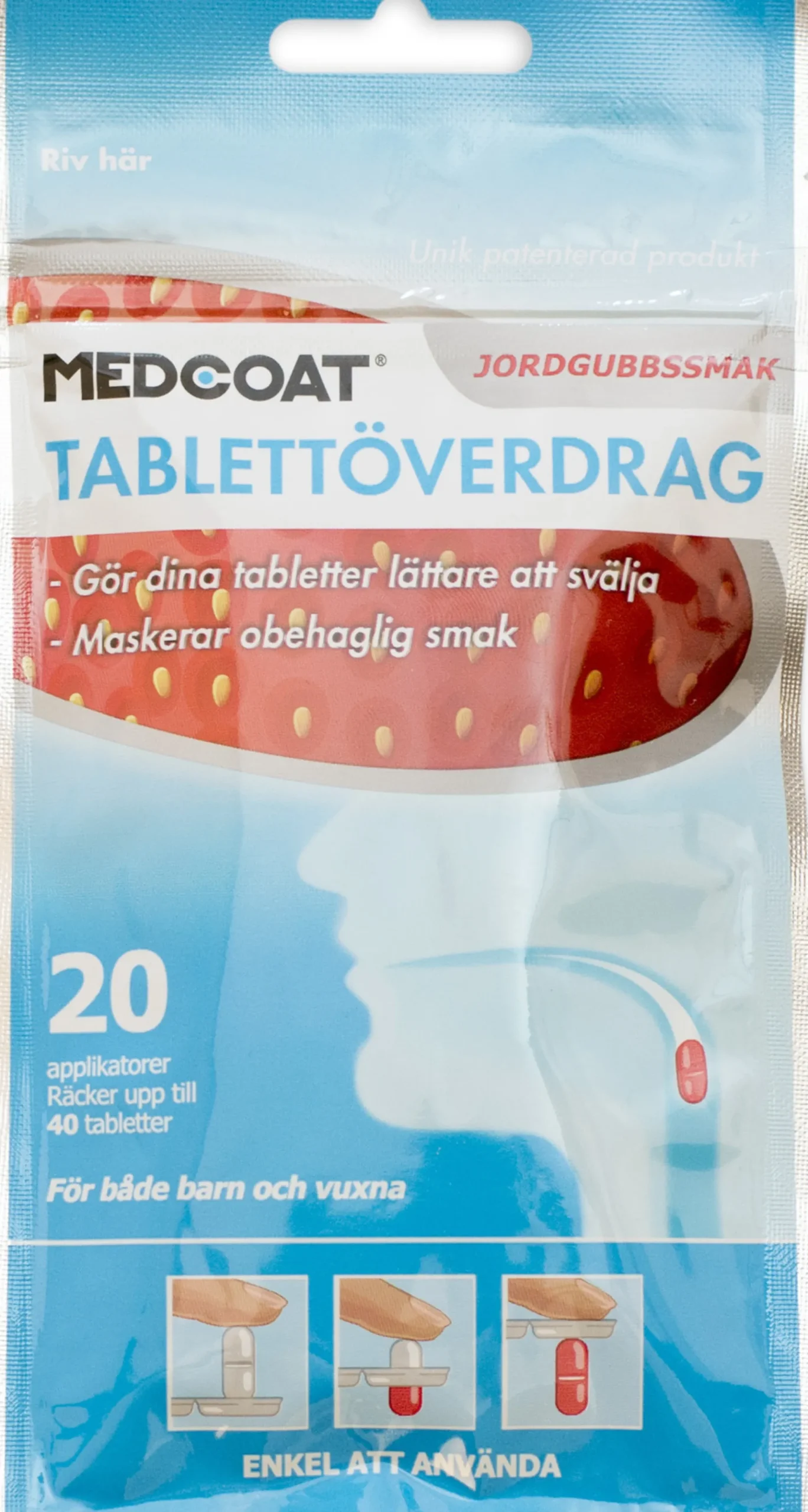 Medcoat Jordgubb 20 st