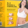 Medela 3-i-1 Amnings & Pumpnings-BH Vit Stl XL 1 st