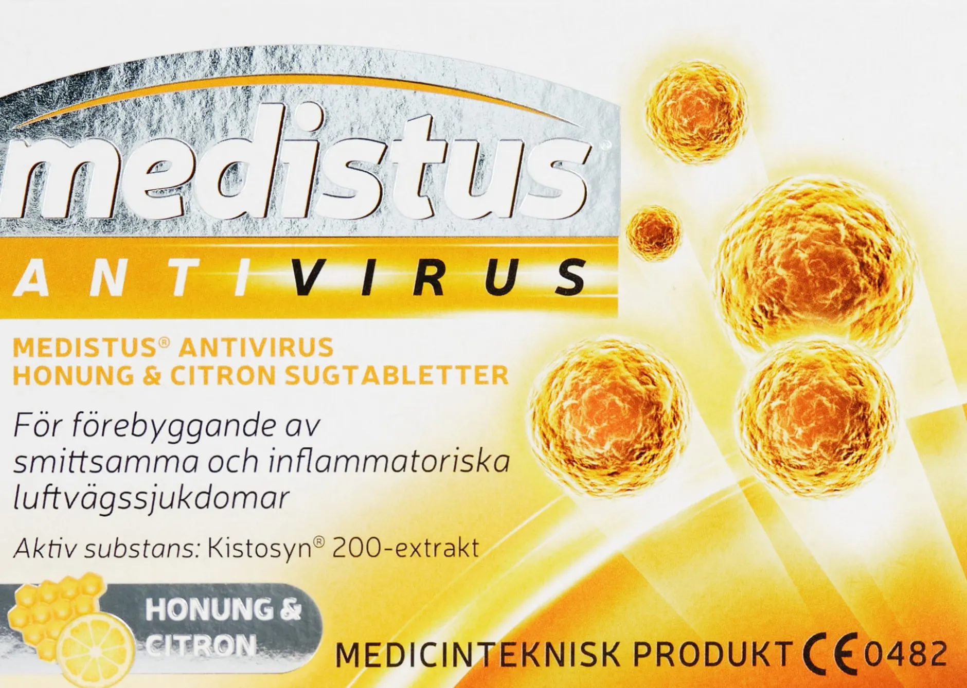 Medistus Antivirus Sugtablett Honung & Citron 10 st