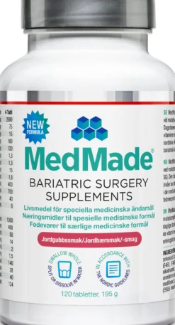 MedMade Bariatric Surgery Supplement Jordgubb 120 st