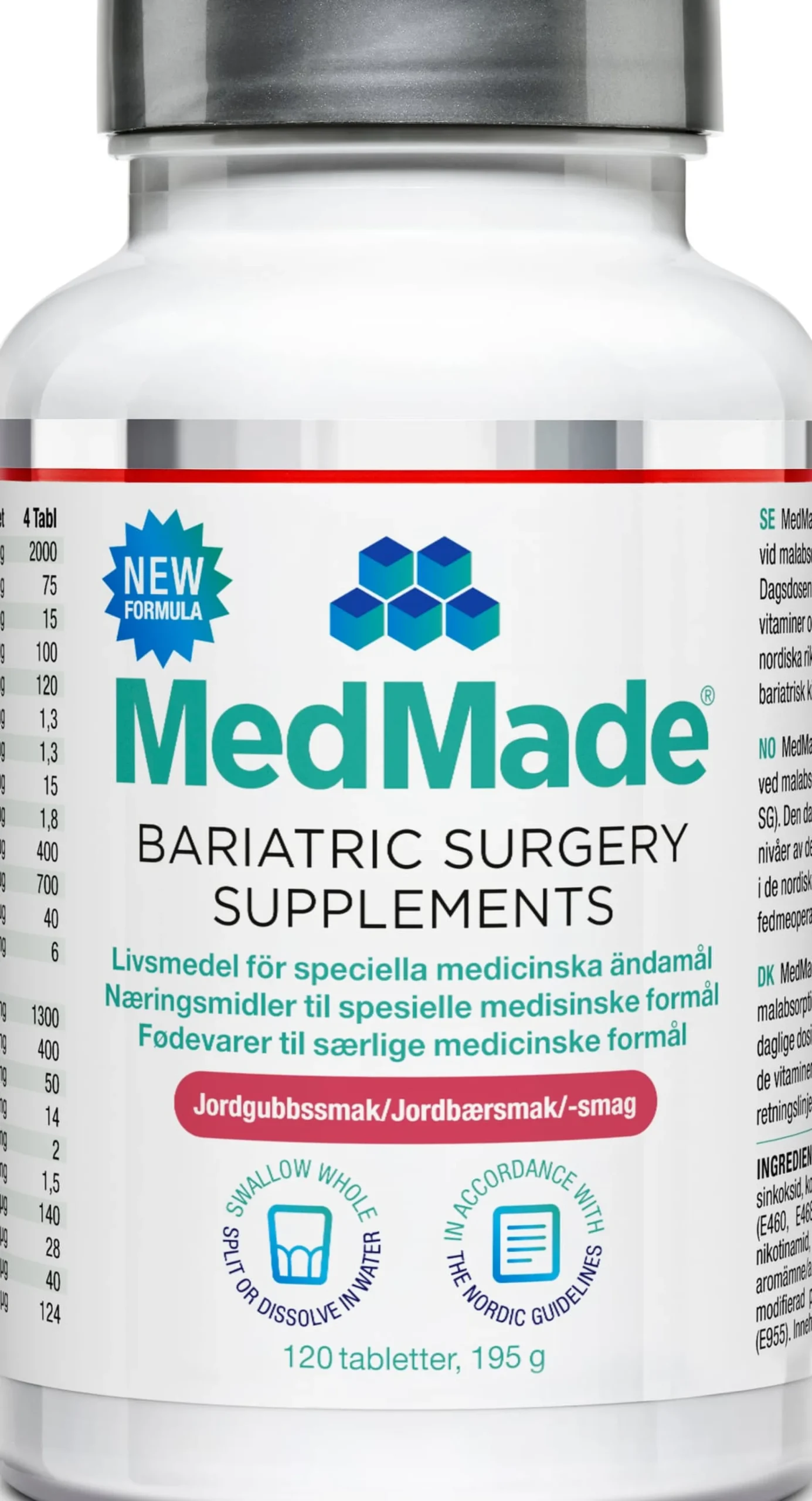 MedMade Bariatric Surgery Supplement Jordgubb 120 st