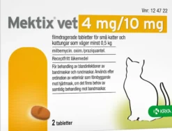 Mektix.Vet 4mg/10mg Avmaskning Katt (+0,5kg) 2 tabletter